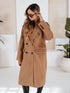 ÜBERGROSSE LANGE WINTERJACKE FÜR DAMEN MIT BREITEM REVERS